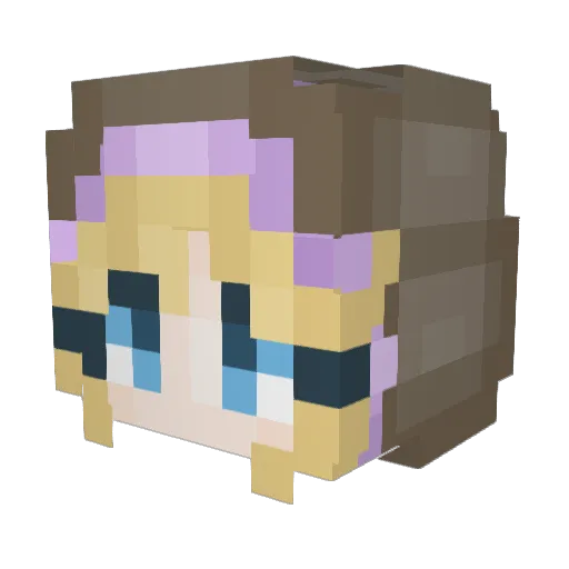 spellthieflux Minecraft avatar head, 3D render