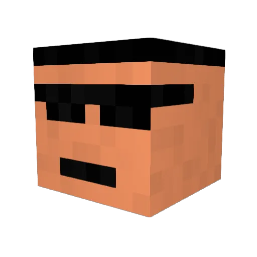spen96 Minecraft avatar head, 3D render