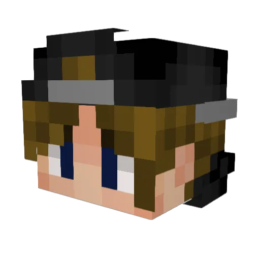 spenardo Minecraft avatar head, 3D render