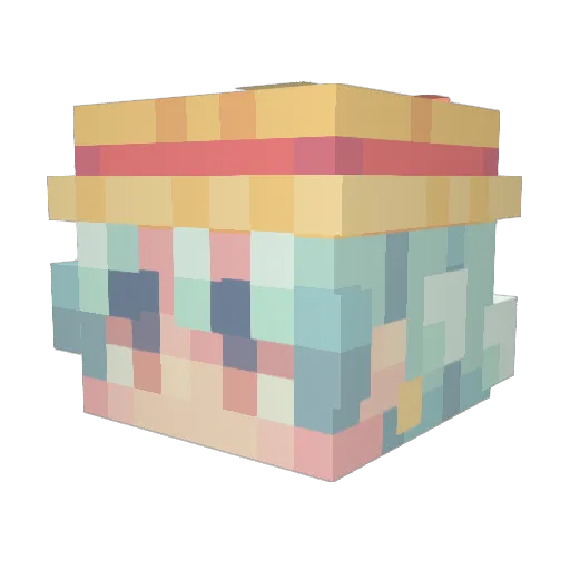spencae Minecraft avatar head, 3D render