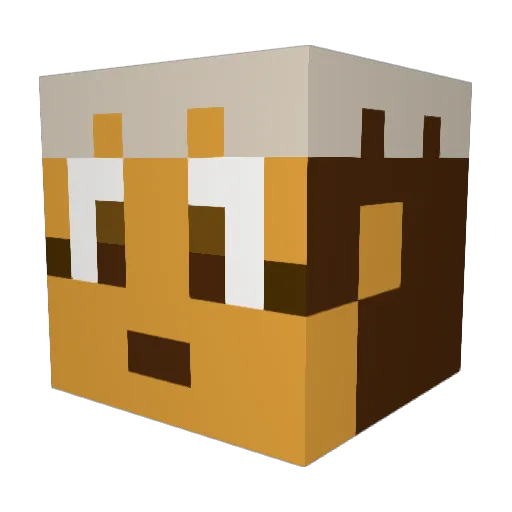 spencepercent Minecraft avatar head, 3D render