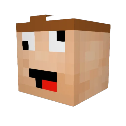 spencer720 Minecraft avatar head, 3D render