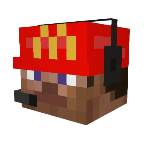 spencerinperu Minecraft avatar head, 3D render