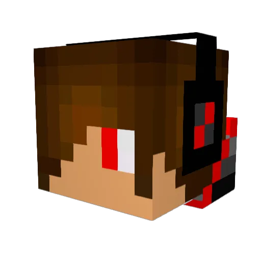 spencernunez Minecraft avatar head, 3D render