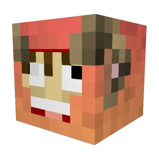 spencerono Minecraft avatar head, 3D render