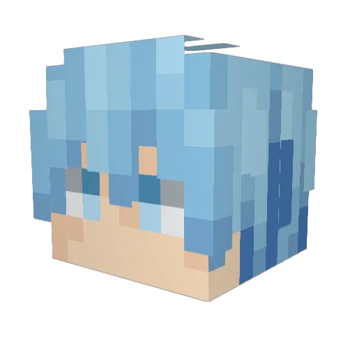 spencyard Minecraft avatar head, 3D render