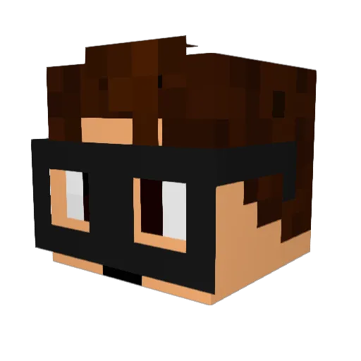 spengler_ Minecraft avatar head, 3D render
