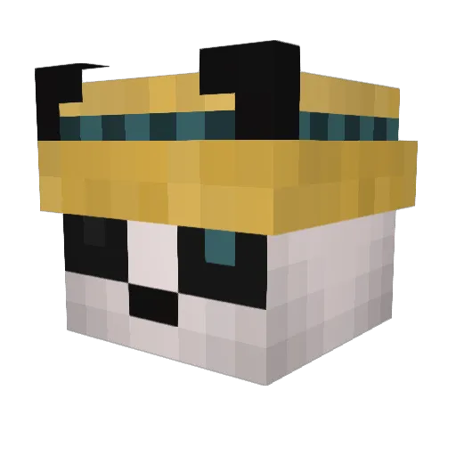 sperlonga Minecraft avatar head, 3D render