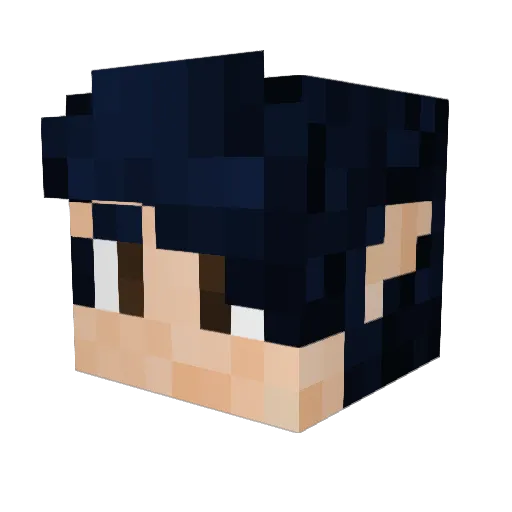 sperocras Minecraft avatar head, 3D render