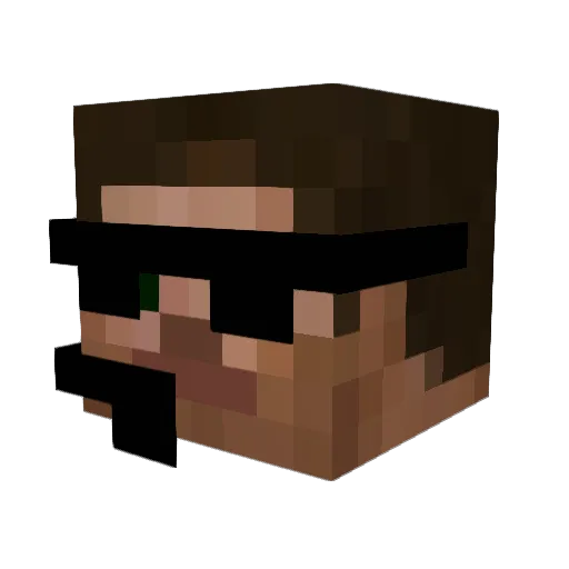 sperryboys Minecraft avatar head, 3D render