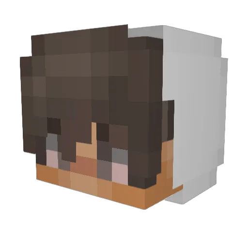 spexit Minecraft avatar head, 3D render