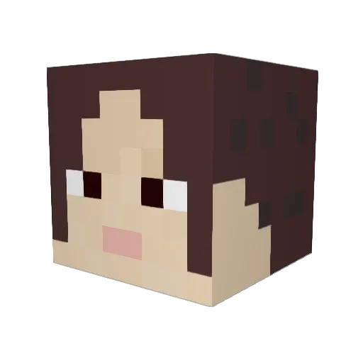 spffm Minecraft avatar head, 3D render