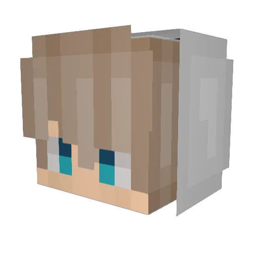 spheeld Minecraft avatar head, 3D render