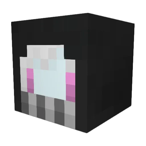 sphere_aki Minecraft avatar head, 3D render