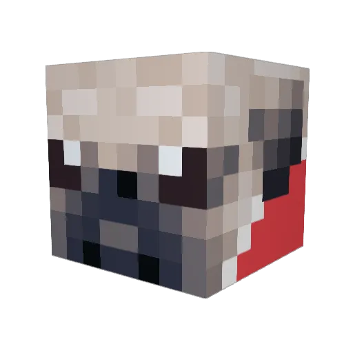 sphericaltye103 Minecraft avatar head, 3D render