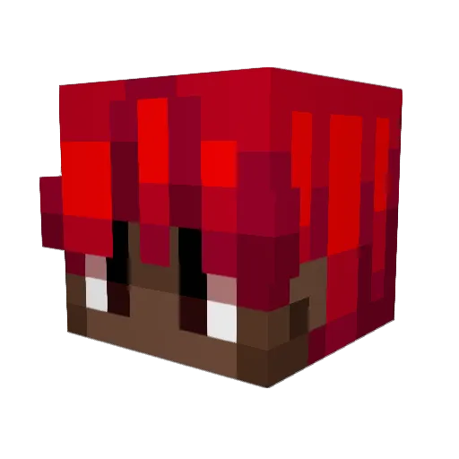 sphiiia Minecraft avatar head, 3D render