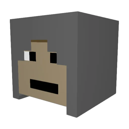 sphqwe12344 Minecraft avatar head, 3D render