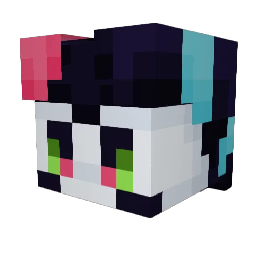 spianka Minecraft avatar head, 3D render