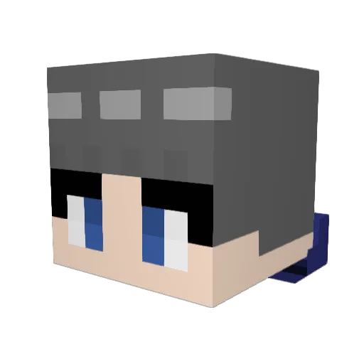 spica61 Minecraft avatar head, 3D render