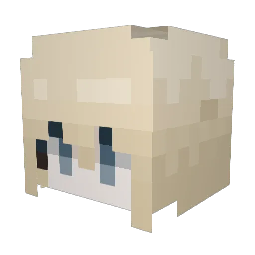 spicarit Minecraft avatar head, 3D render