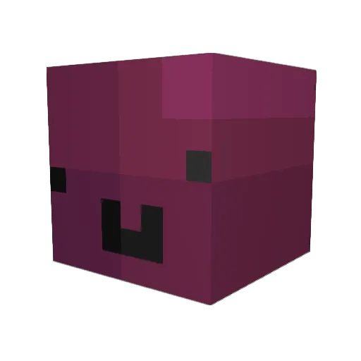 spice_Radish Minecraft avatar head, 3D render