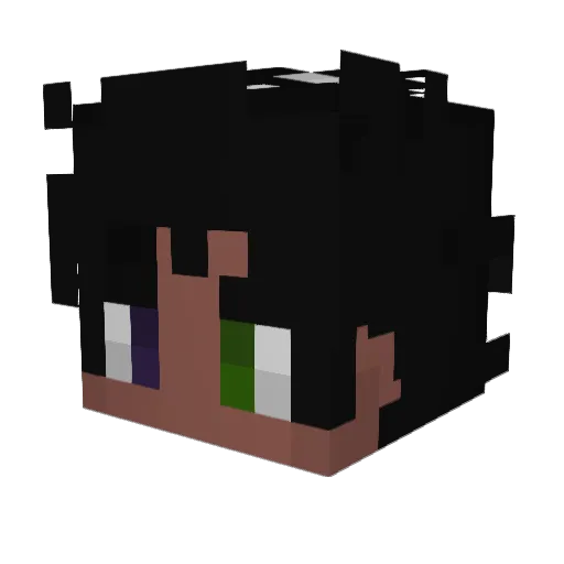spicee_17 Minecraft avatar head, 3D render