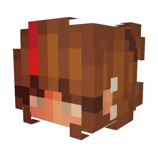spichkka Minecraft avatar head, 3D render