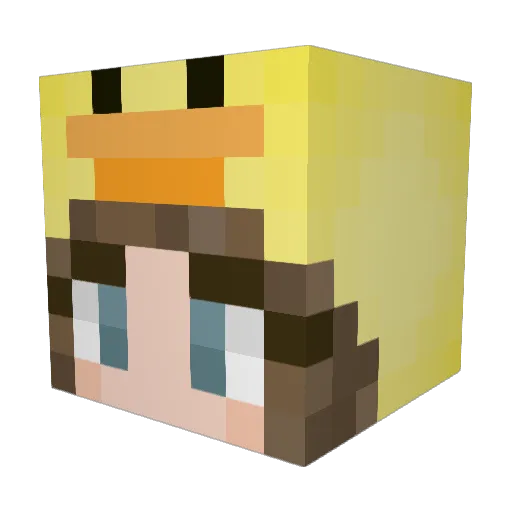 spicy_ducky Minecraft avatar head, 3D render