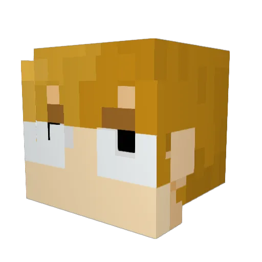 spicy_milk101 Minecraft avatar head, 3D render