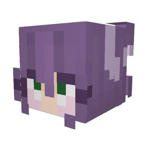 spicybunn Minecraft avatar head, 3D render
