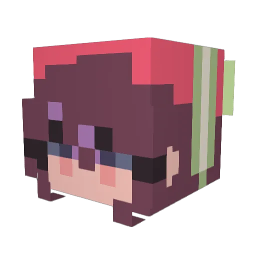 spicymadss Minecraft avatar head, 3D render