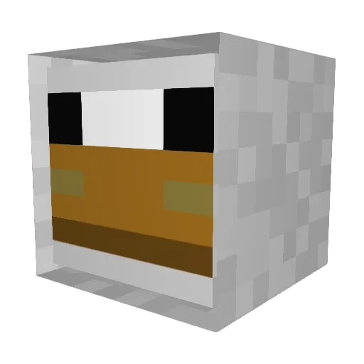 spicypear Minecraft avatar head, 3D render