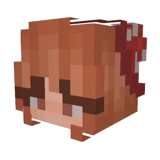 spicysmile Minecraft avatar head, 3D render