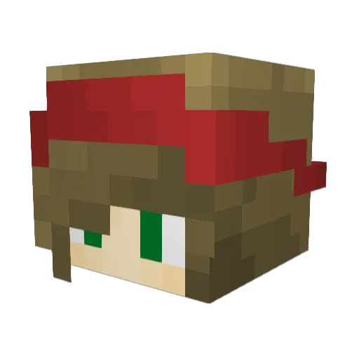 spicytikito Minecraft avatar head, 3D render