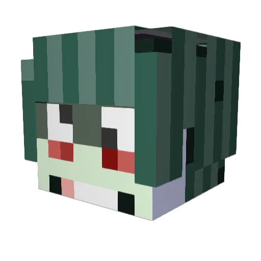 spider058 Minecraft avatar head, 3D render