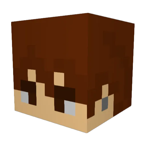 spiderastro Minecraft avatar head, 3D render