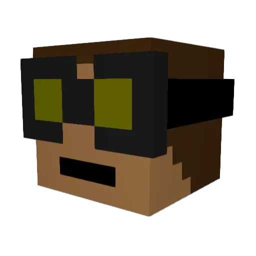 spiderblaster45 Minecraft avatar head, 3D render