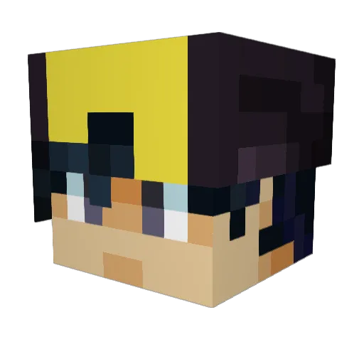 spiderbonez Minecraft avatar head, 3D render
