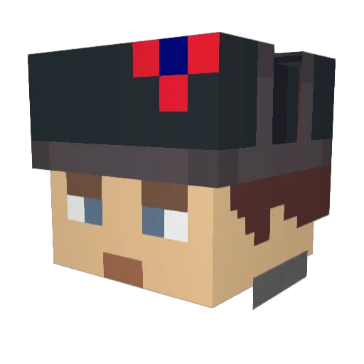 spiderjake1000 Minecraft avatar head, 3D render