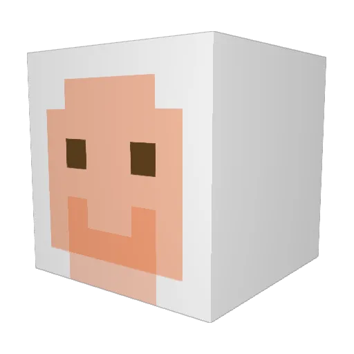 spiderk122 Minecraft avatar head, 3D render