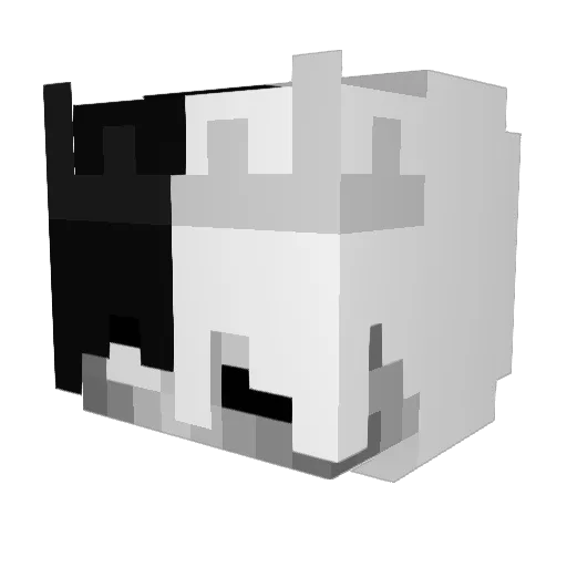 spiderlyly Minecraft avatar head, 3D render