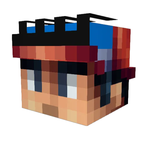 spiderman2478 Minecraft avatar head, 3D render