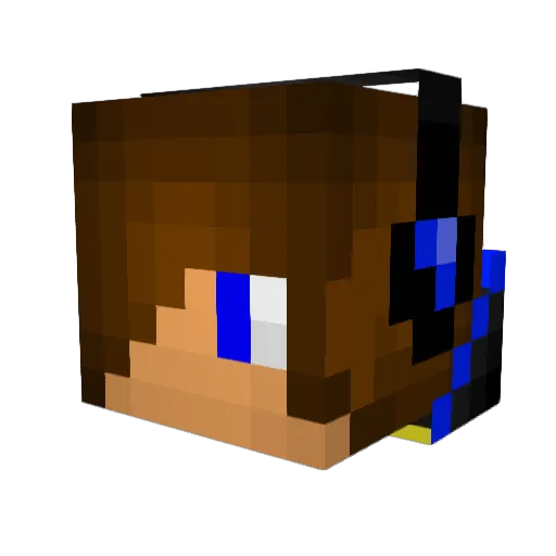 spiderman_m Minecraft avatar head, 3D render