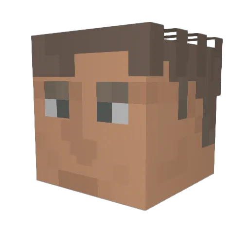 spidermano123 Minecraft avatar head, 3D render