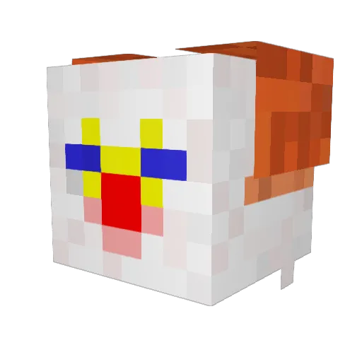 spidermanscraft Minecraft avatar head, 3D render