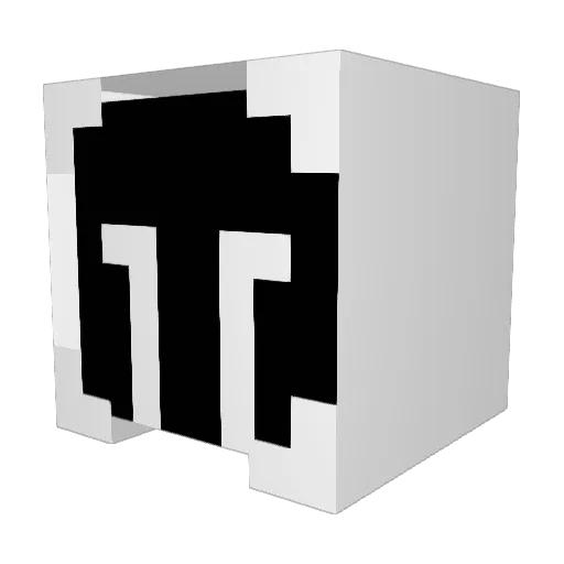 spidermens Minecraft avatar head, 3D render