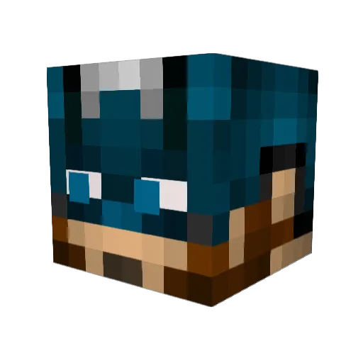 spidermine1 Minecraft avatar head, 3D render