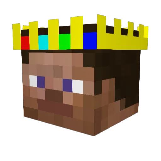 spidernarichten Minecraft avatar head, 3D render