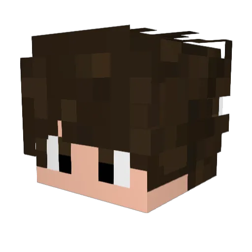 spiderninho Minecraft avatar head, 3D render