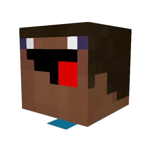 spiderpig_10 Minecraft avatar head, 3D render